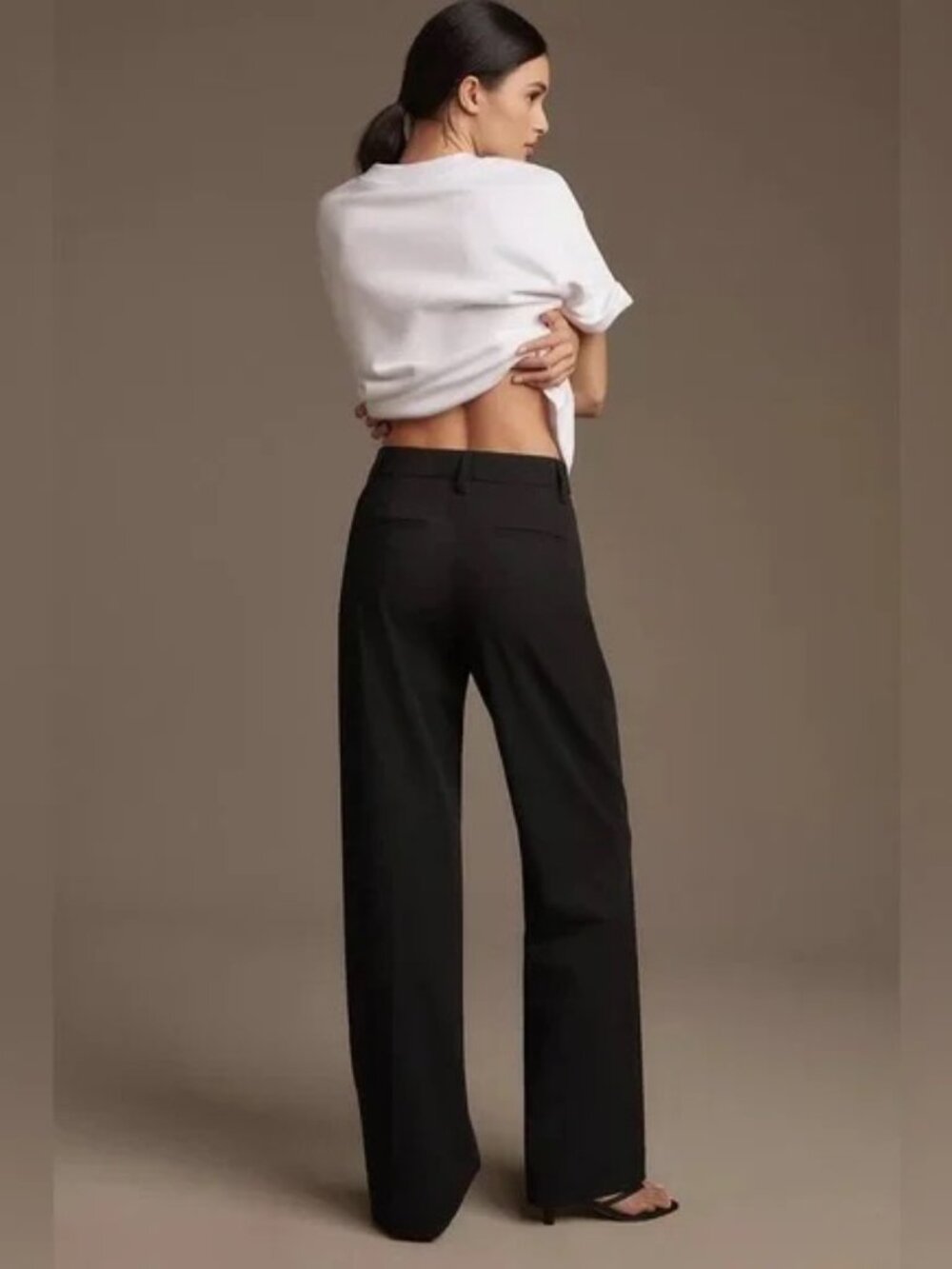 Reformation 'Alex' Black Linen Linen Pant Size 8 Petite 100% Linen - Picture 7 of 10